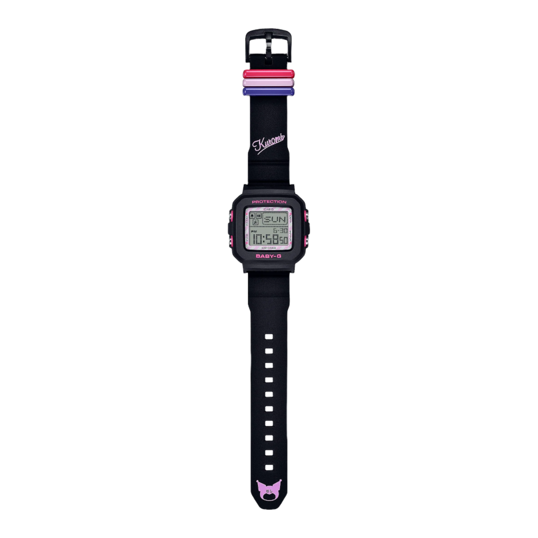 Baby G Kuromi Collaboration Black Resin Band Watch BGD10KKM-1D