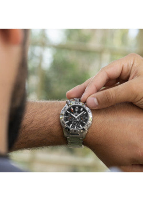 Festina Bullhead Black Dial Stainless Steel Bracelet Watch f20743/6