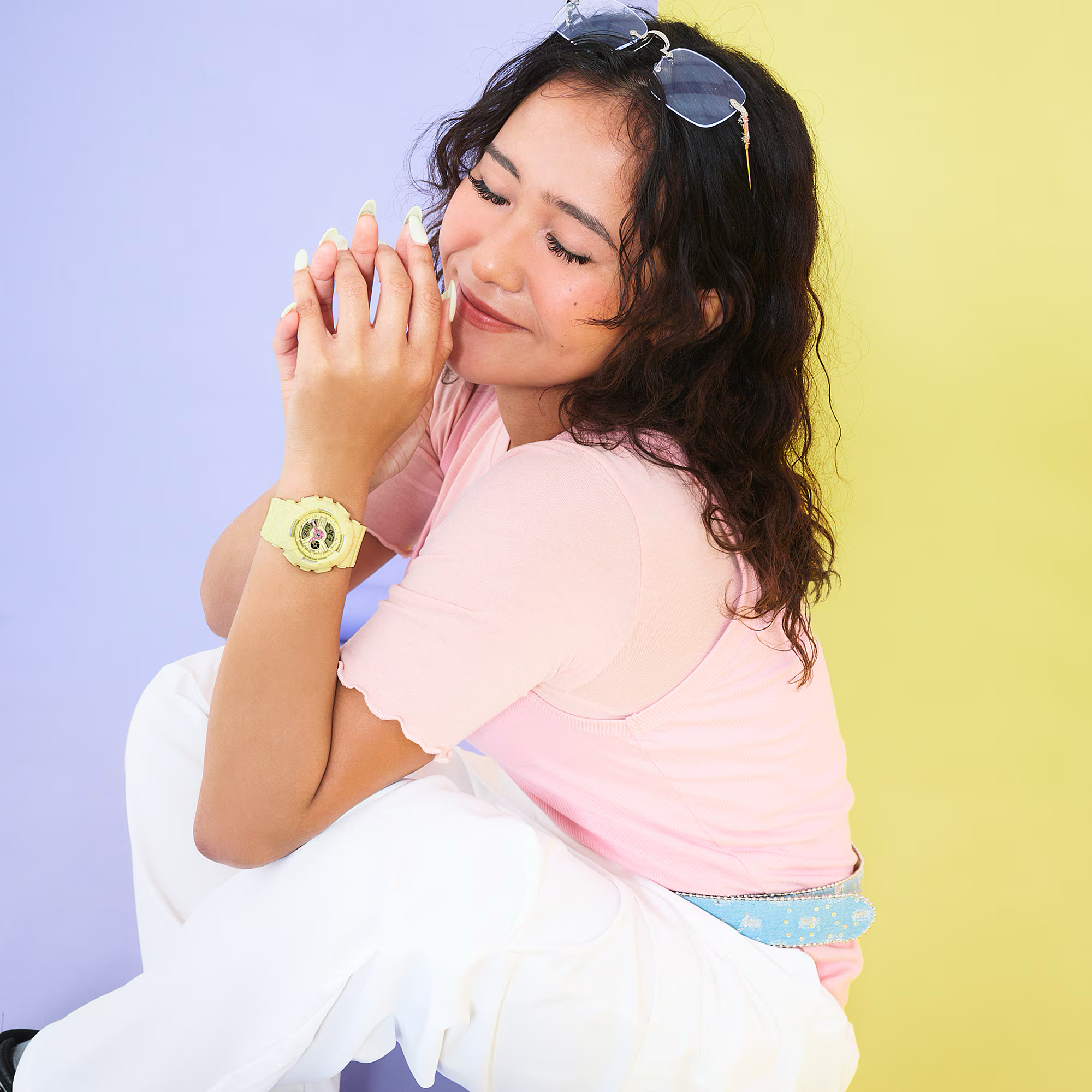 Baby-G Yellow Pastel Dial Yellow Pastel Resin Band Watch BA110AH-9A