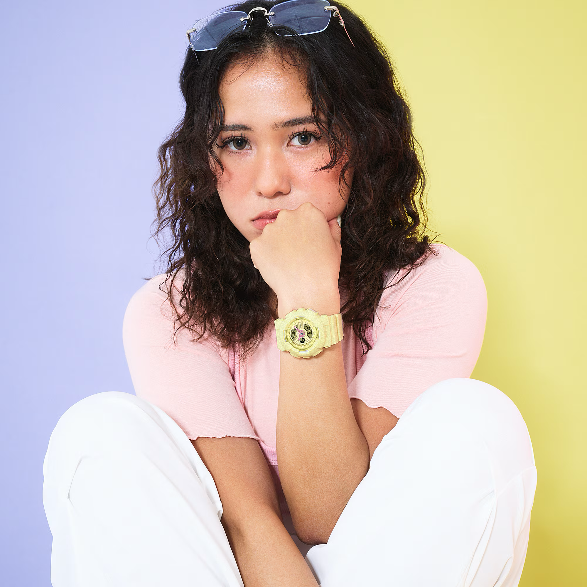Baby-G Yellow Pastel Dial Yellow Pastel Resin Band Watch BA110AH-9A