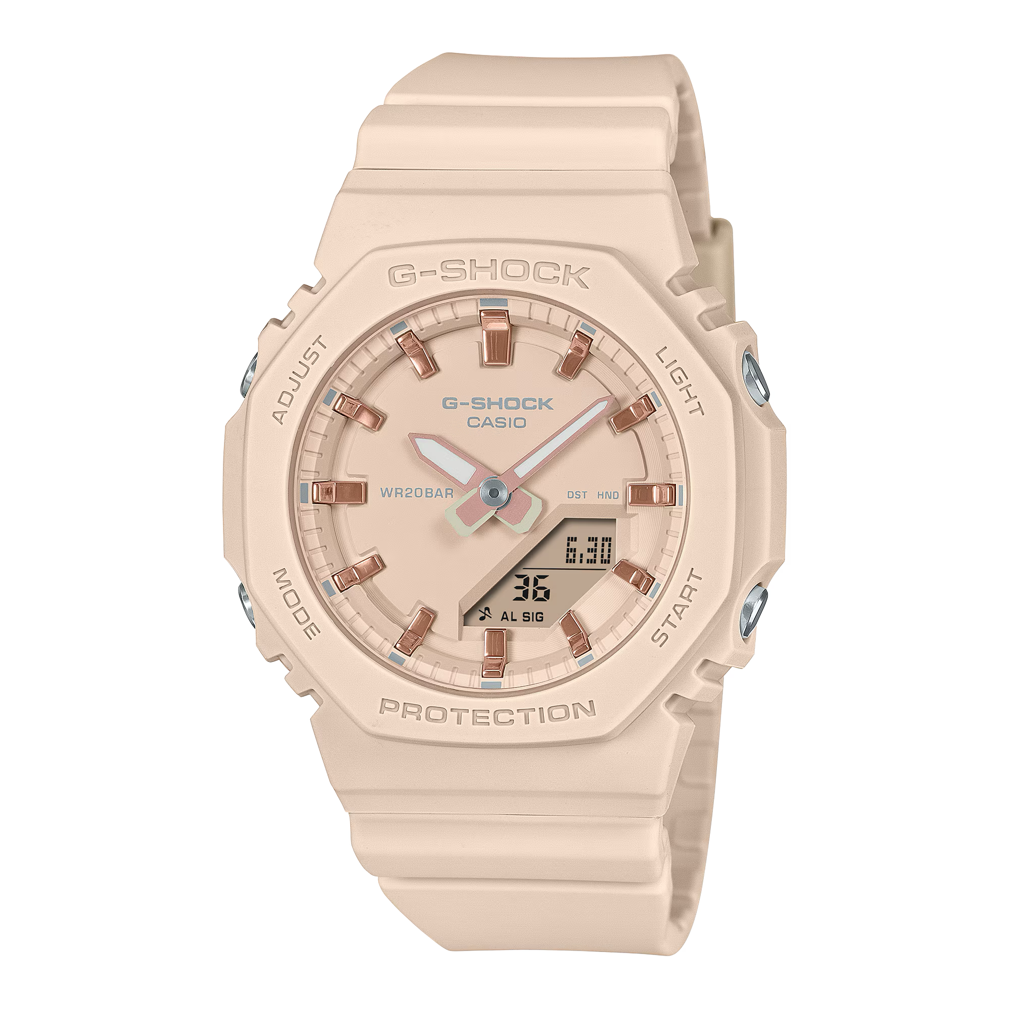 G-Shock Slim CasiOak Digital Pastel Pink Watch GMAP2100M-4A
