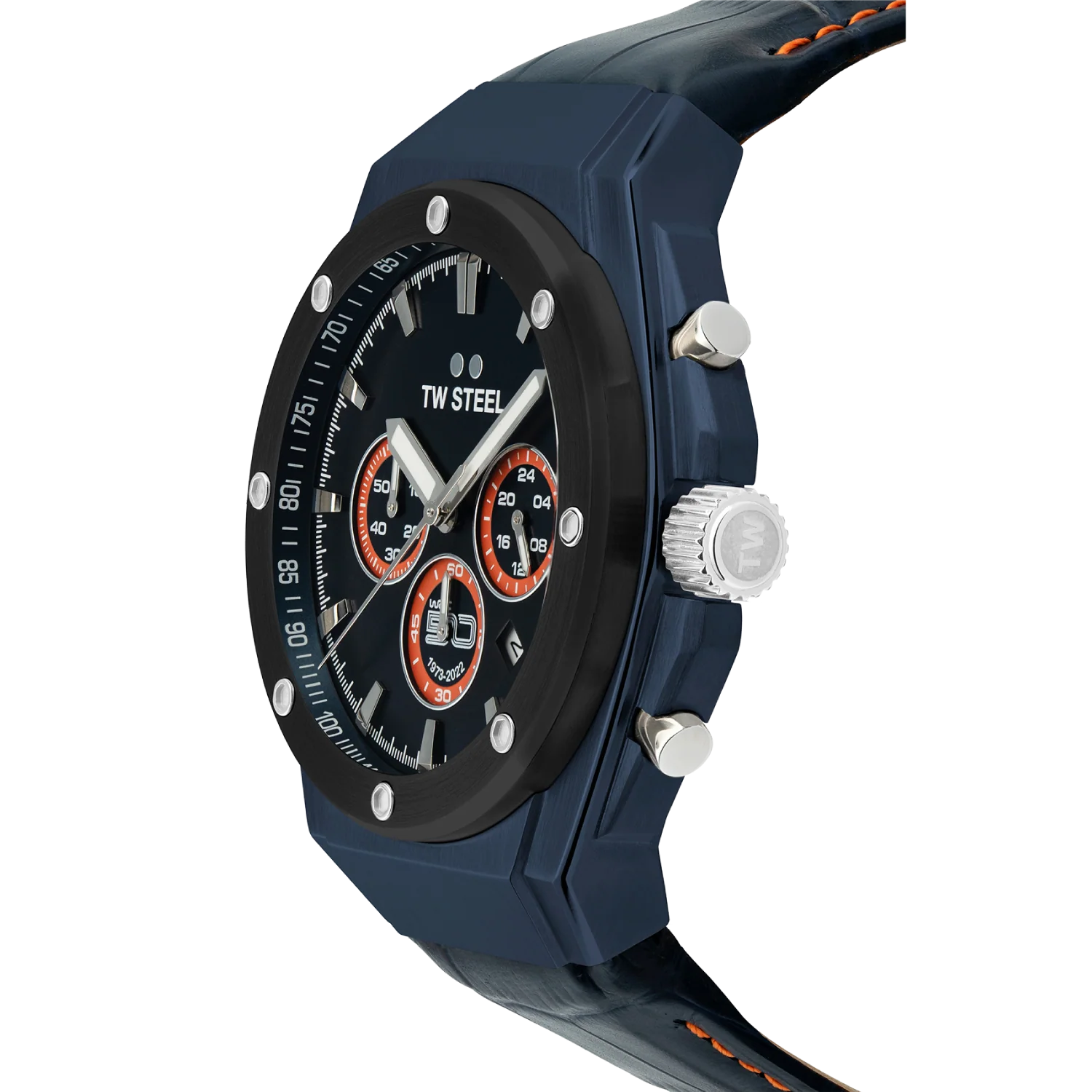 TW Steel CEO Tech 44MM Chronograph Blue Dial Watch CE4110