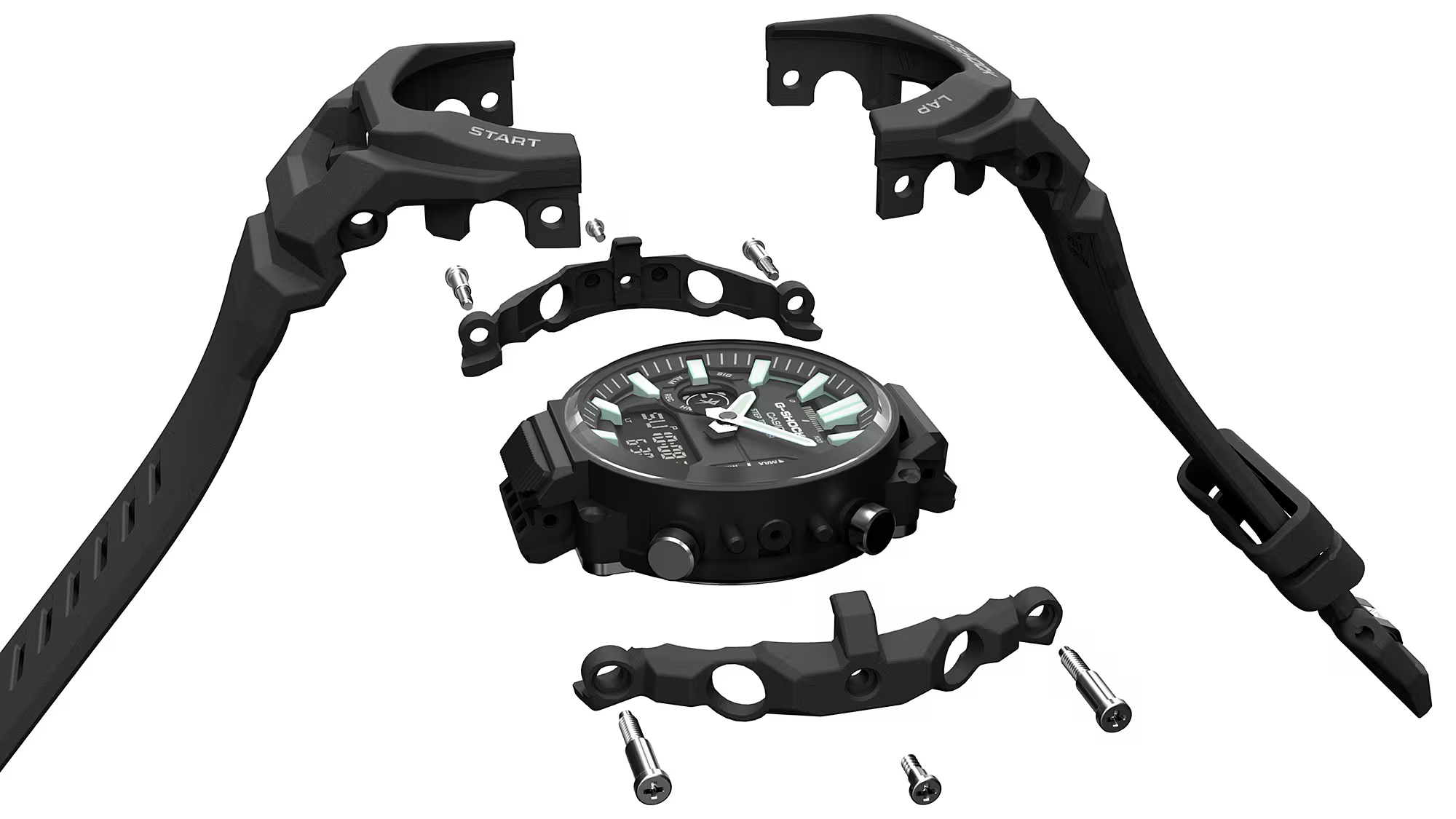G-Shock Bluetooth Black Resin Band Strava Watch GBA950-1A