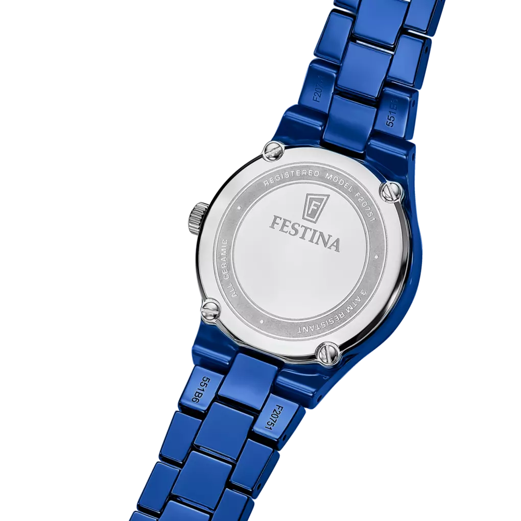 Festina Blue Dial Blue Ceramic Women's Watch F20751/5