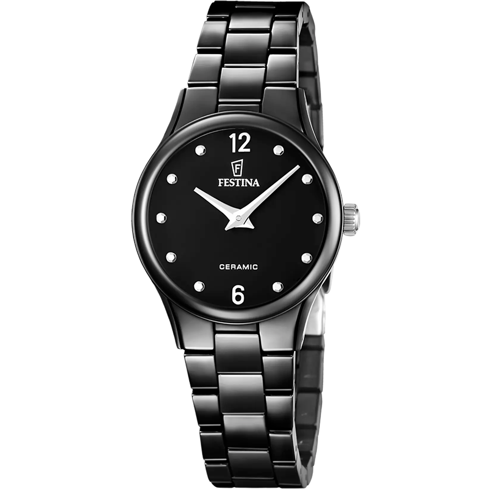 Festina Black Dial Black Ceramic Women's Watch F20751/7