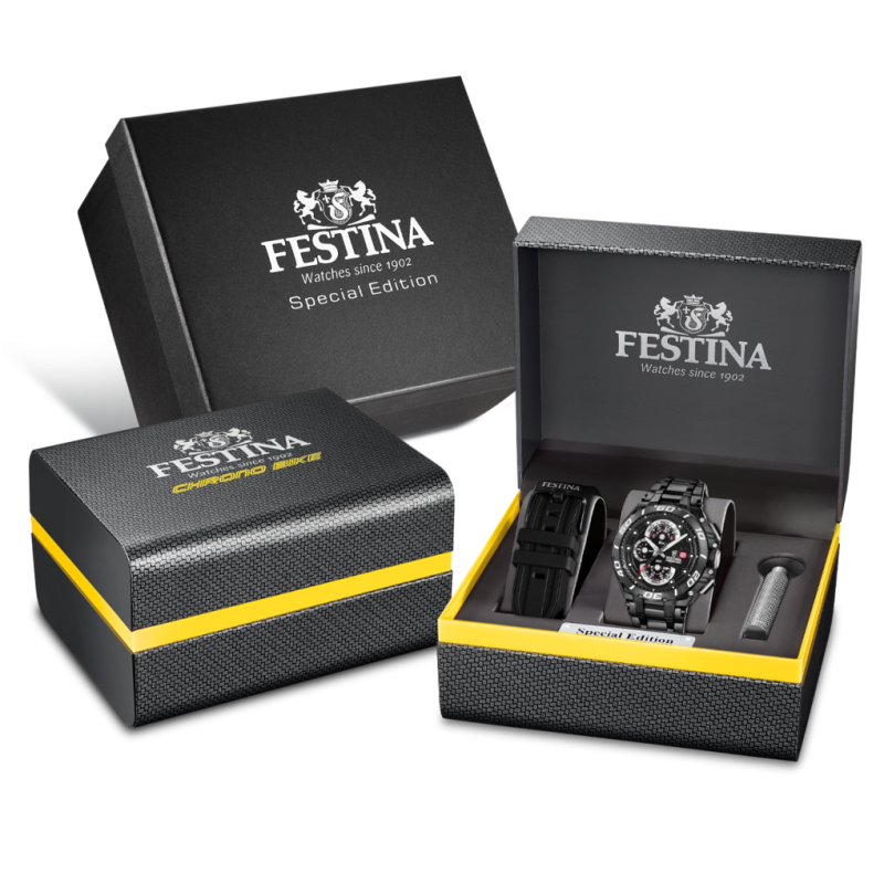 Festina Special Edition Black Dial Stainless Steel Men's Watch F20756/1