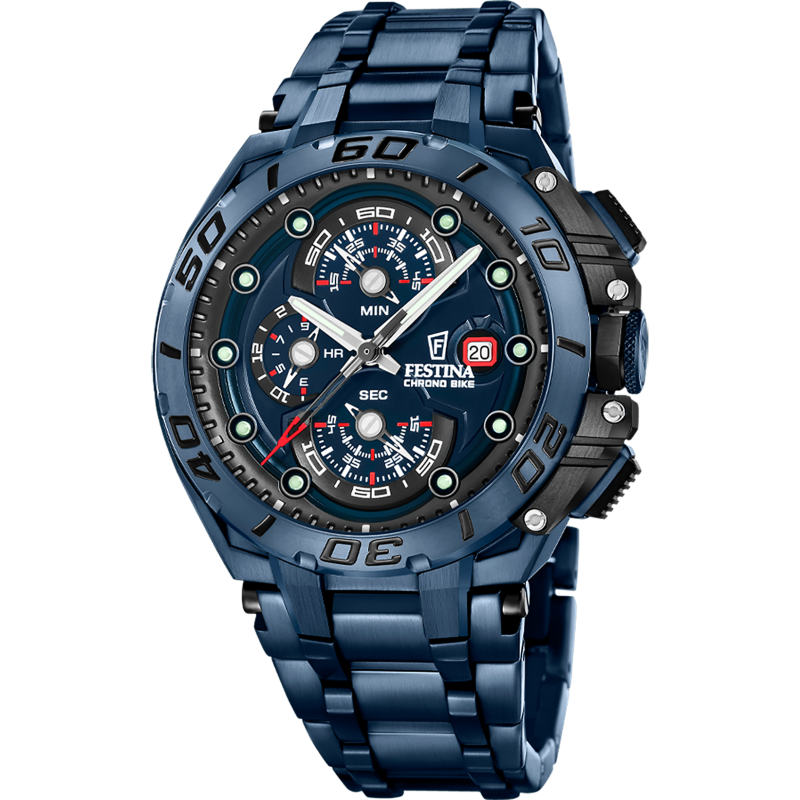 Festina Special Edition Blue Dial Stainless Steel Men's Watch