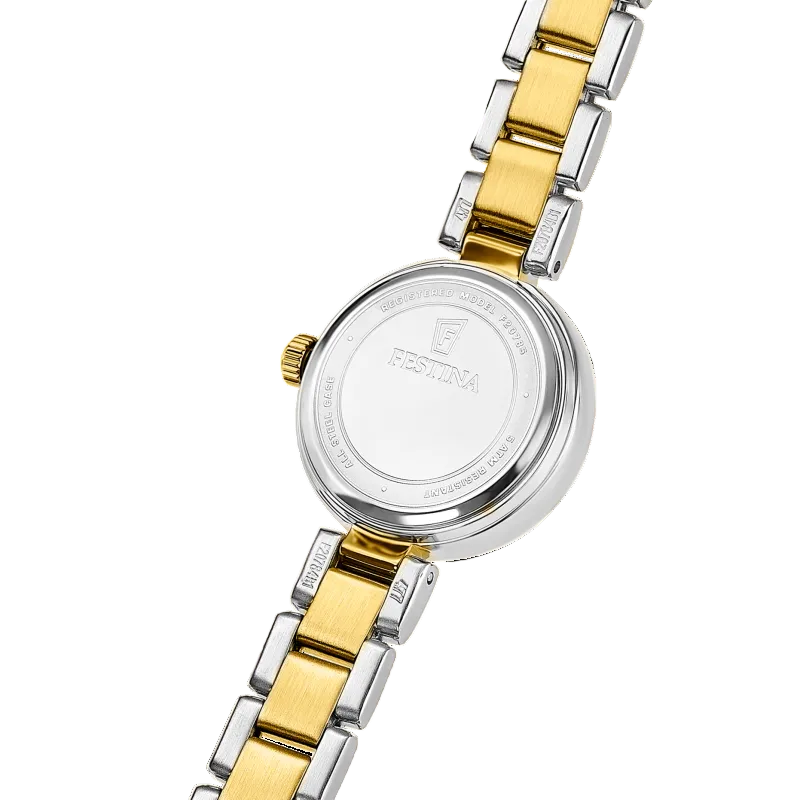 Festina Mademoiselle Silver Dial Two Tone Stainless Steel Women's Watch F20785/1