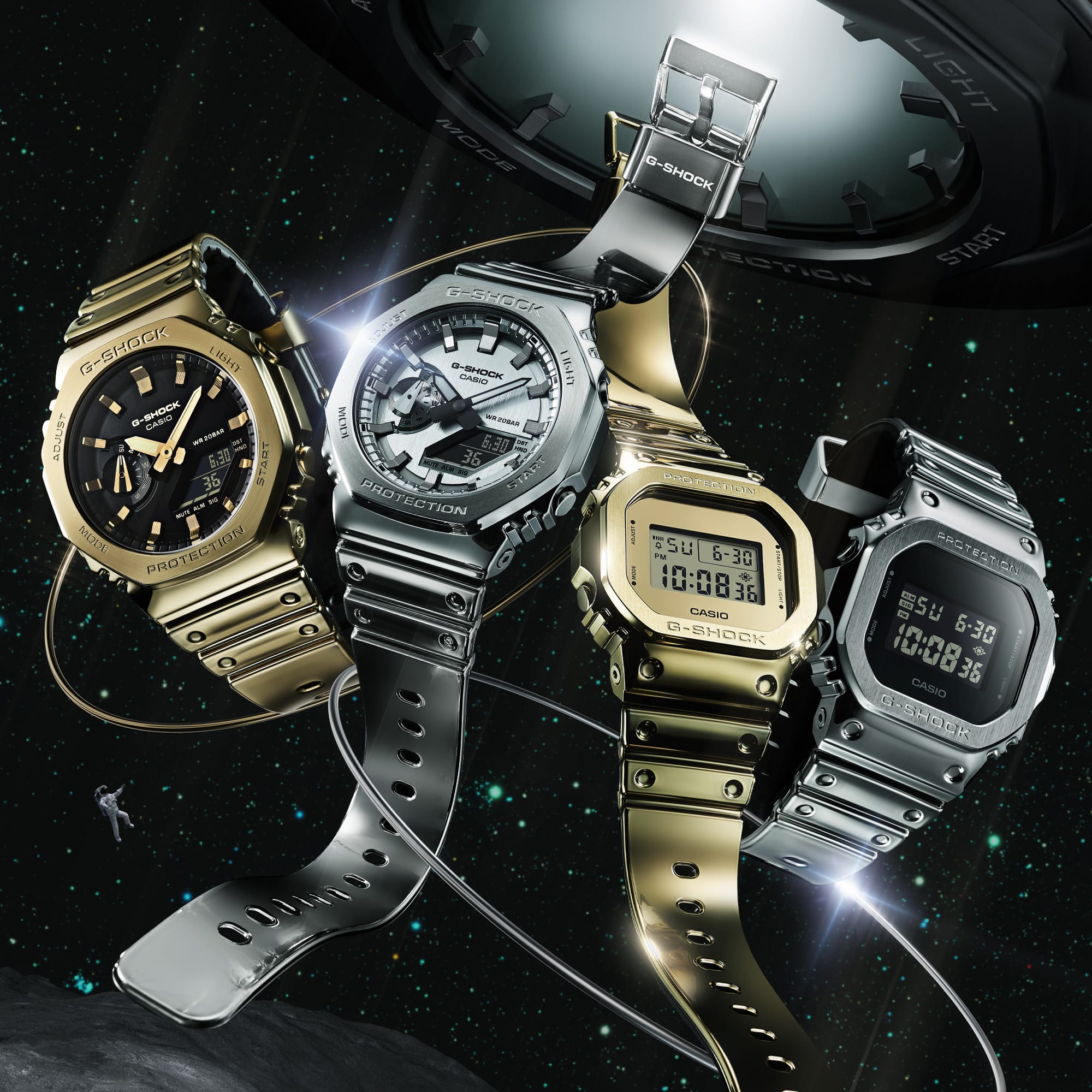 G-Shock G-Steel Stainless Steel Silver Dial Watch GM2100YM-8A
