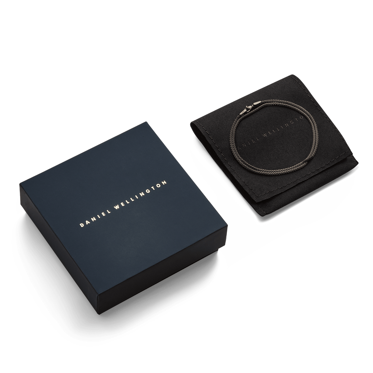 Daniel Wellington Tide Mesh Graphite 1.8 Necklace DW00401106