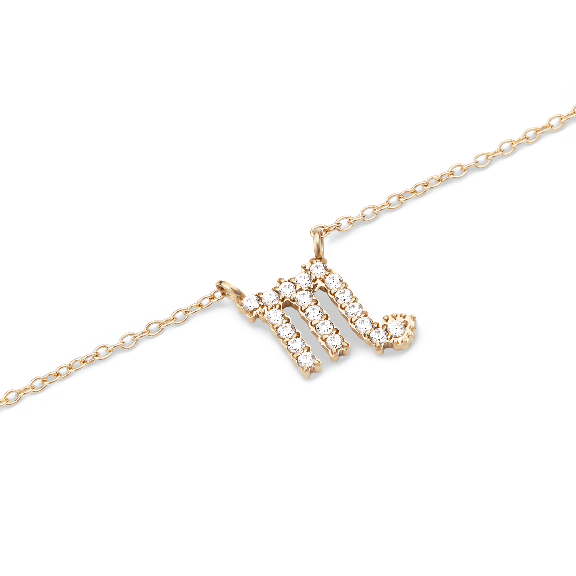 Daniel Wellington Zodiac Crystal Necklace Gold