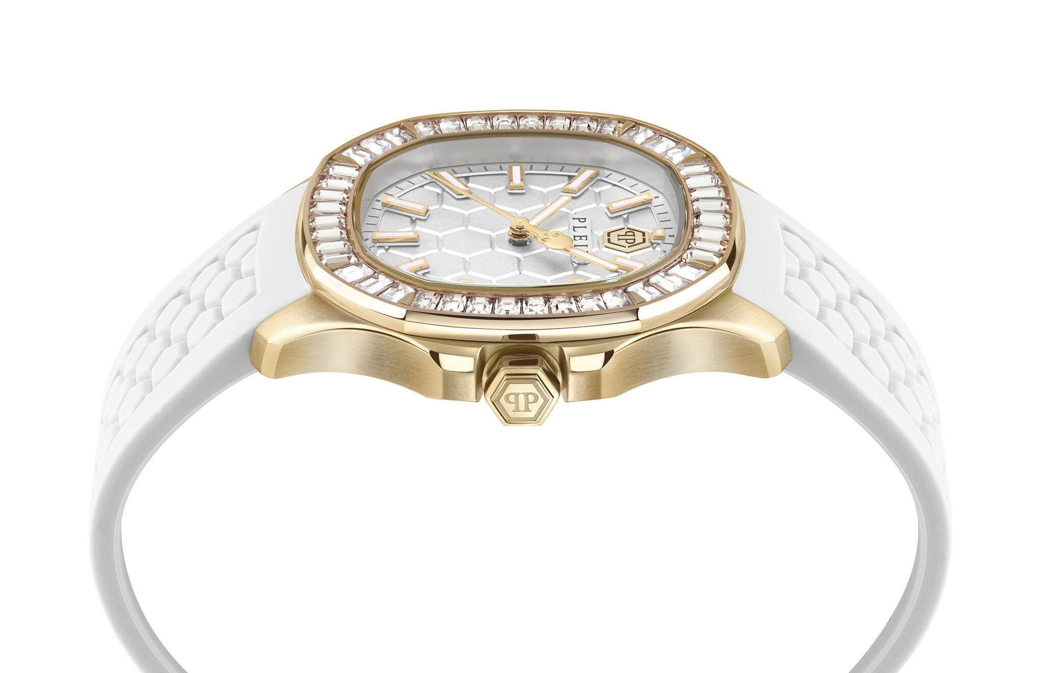 Philipp Plein Spectre White Dial Silicone Band Watch PWTAA0924