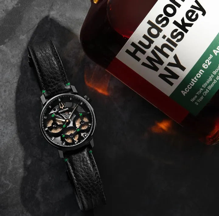 Accutron Spaceview Evolution x Hudson Whiskey 28A209