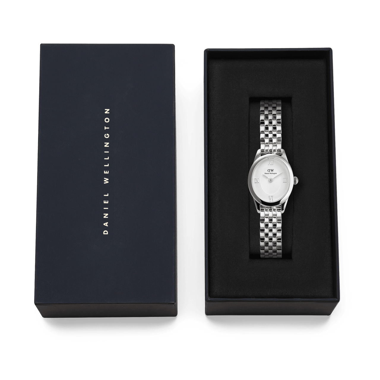 Daniel Wellington Ophelia Mini Beans Link White Dial Watch DW00100808