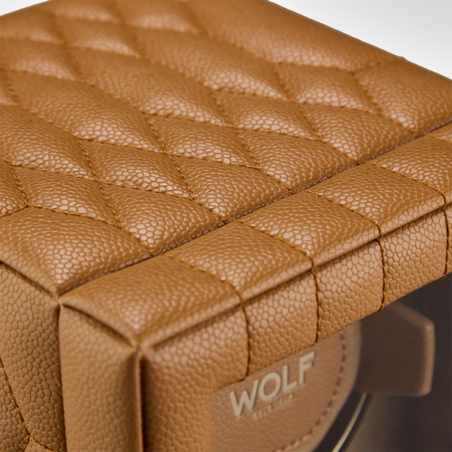 Wolf Lauren Single Watch Winder Tan