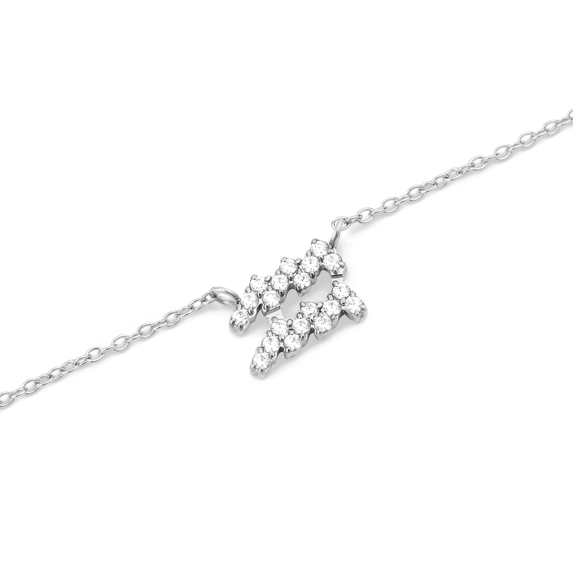 Daniel Wellington Zodiac Crystal Necklace Silver