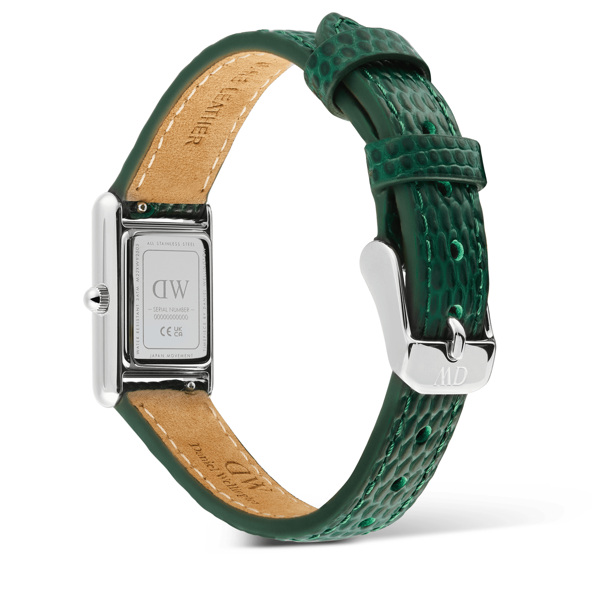 Daniel Wellington Bound Mini Green Lizard Silver DW00100902