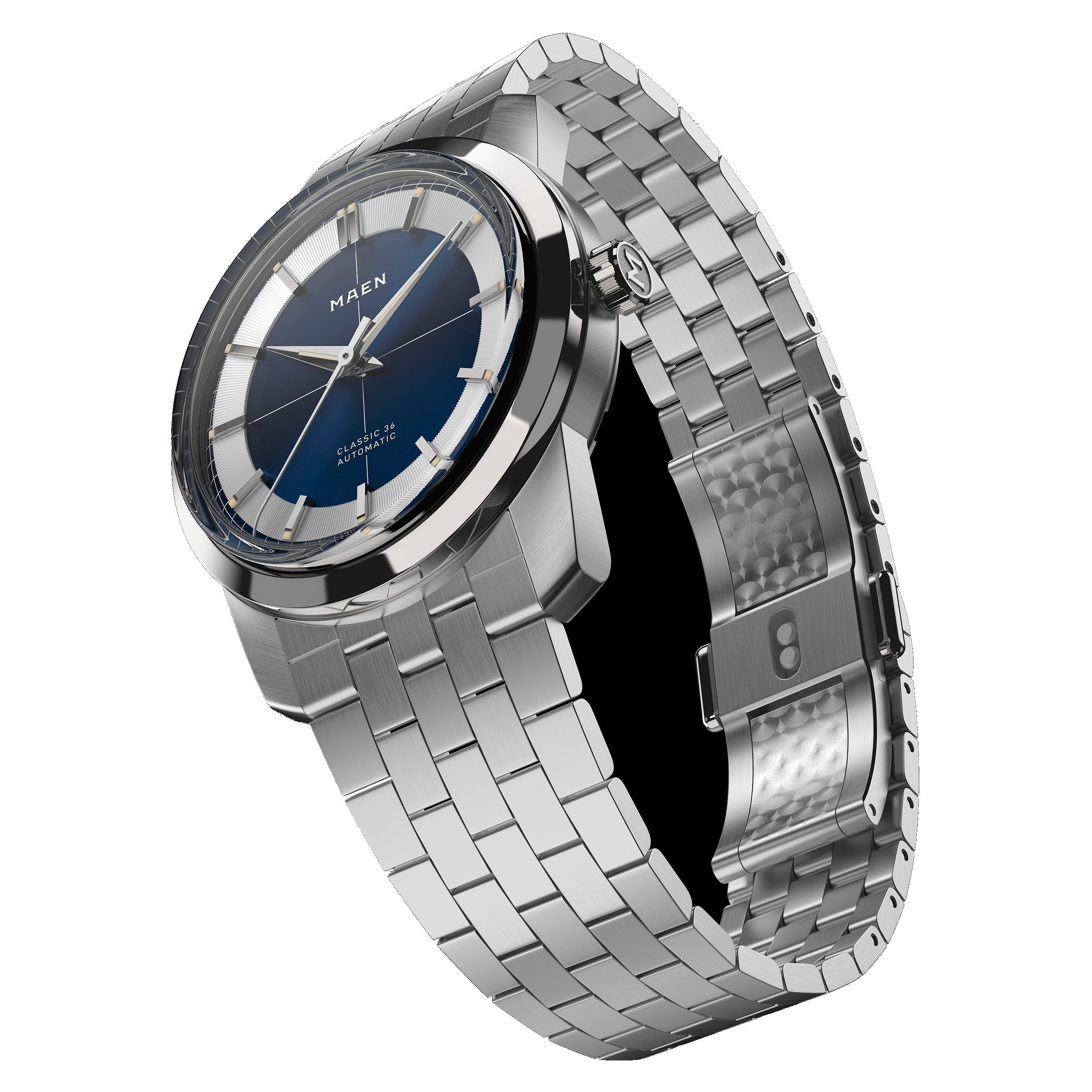 MAEN MAEN Classic 36 White Dial Automatic Watch M7.2.1 - Classic36 34 Bracelet