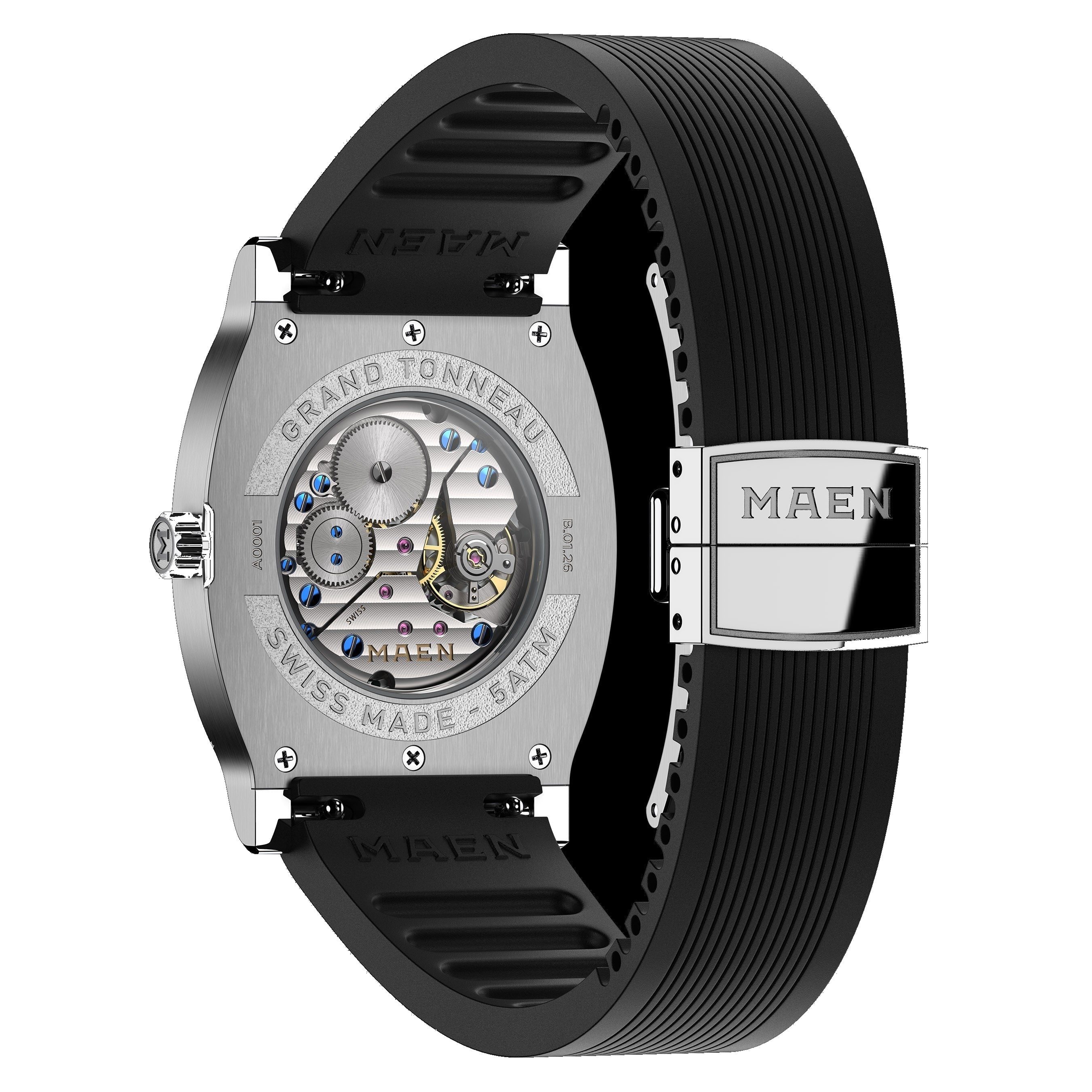 MAEN MAEN Grand Tonneau Ultra-Thin Automatic Watch MNL.05 - Caseback b6675bbd-62b2-4492-94b7-6f21ab346bc8