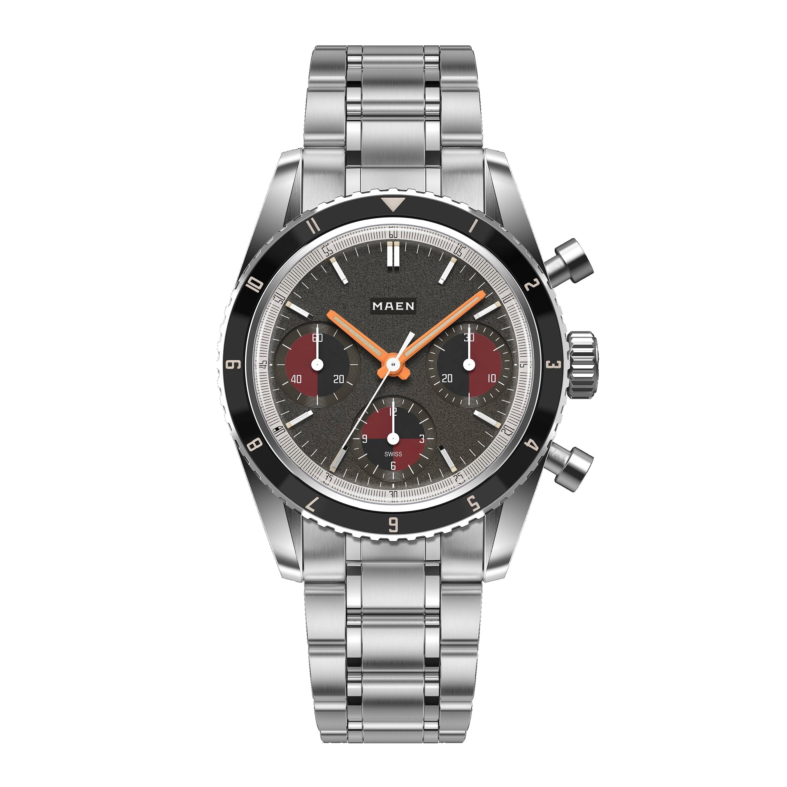 MAEN MAEN Skymaster 38 Chronograph Manual Wind Watch M6.1.4 - mcr04