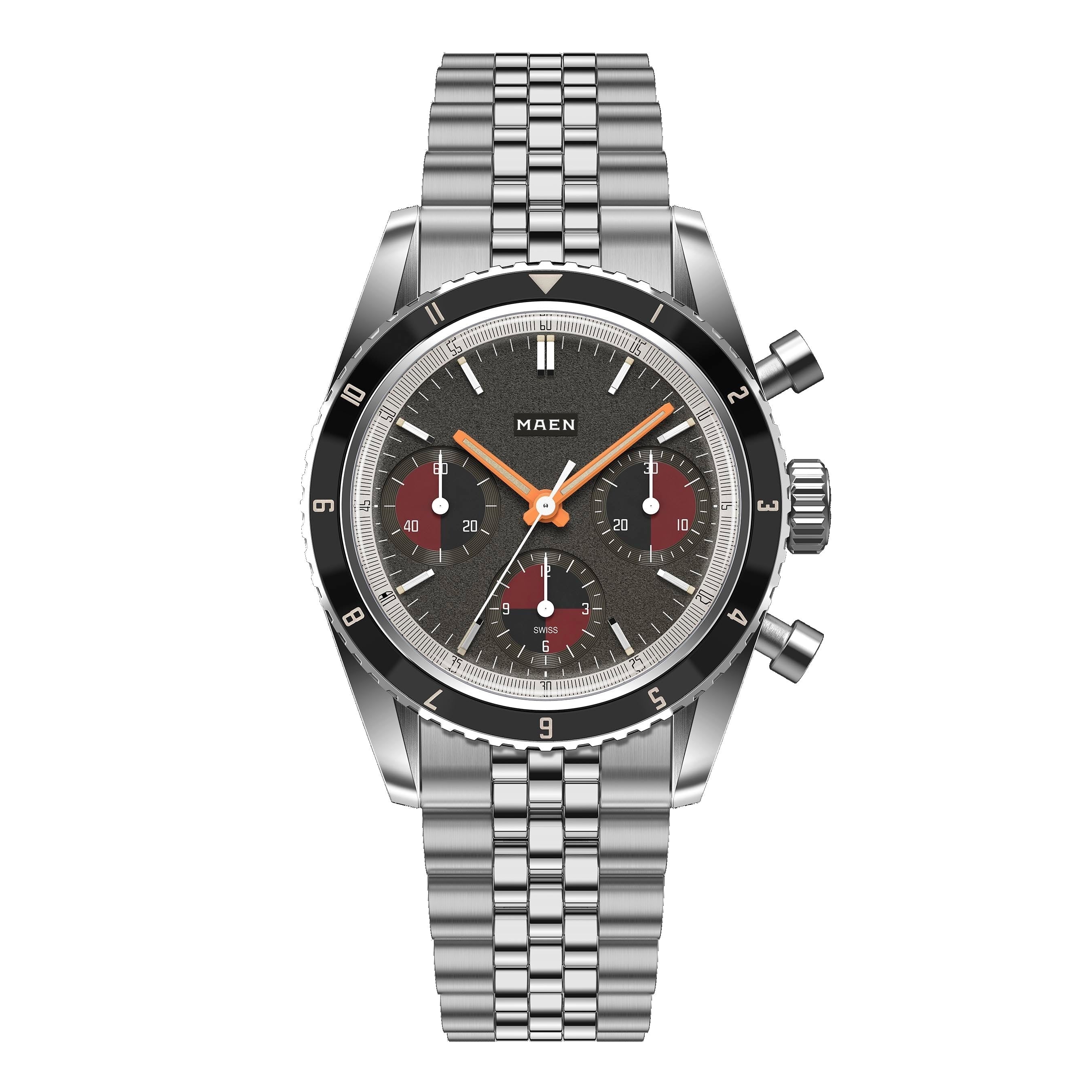 MAEN MAEN Skymaster 38 Chronograph Manual Wind Watch M6.1.4 - mcr04 jubilee