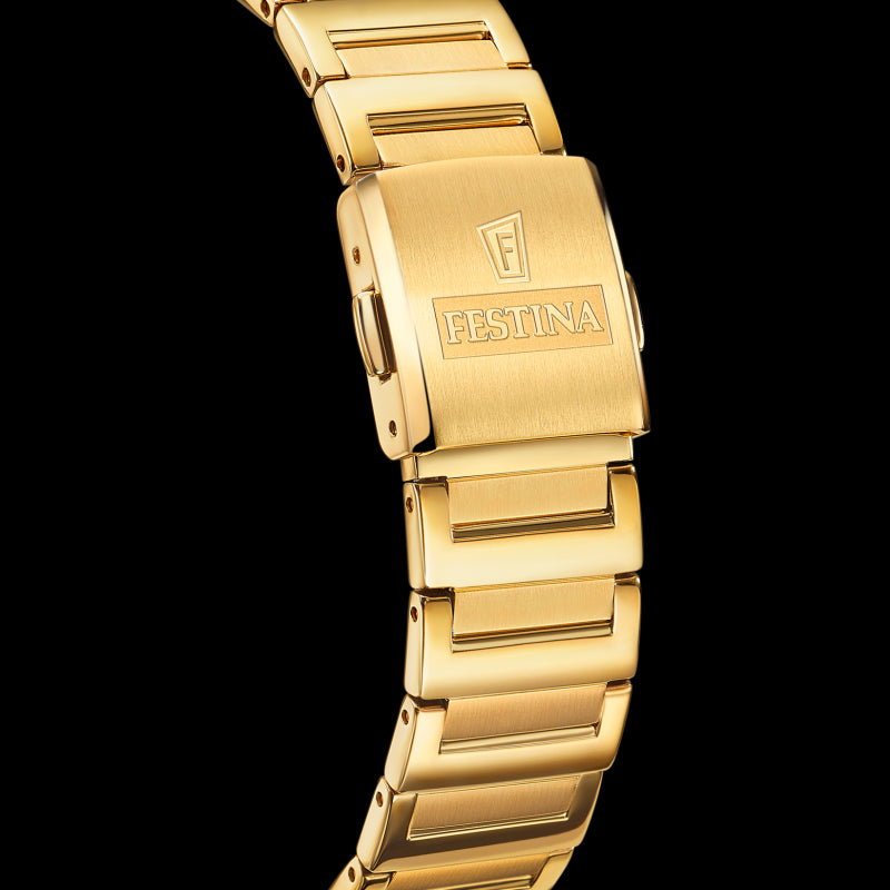 Festina Elegant Mother of Pearl Dial Gold Stainless Women's Watch F20680/2