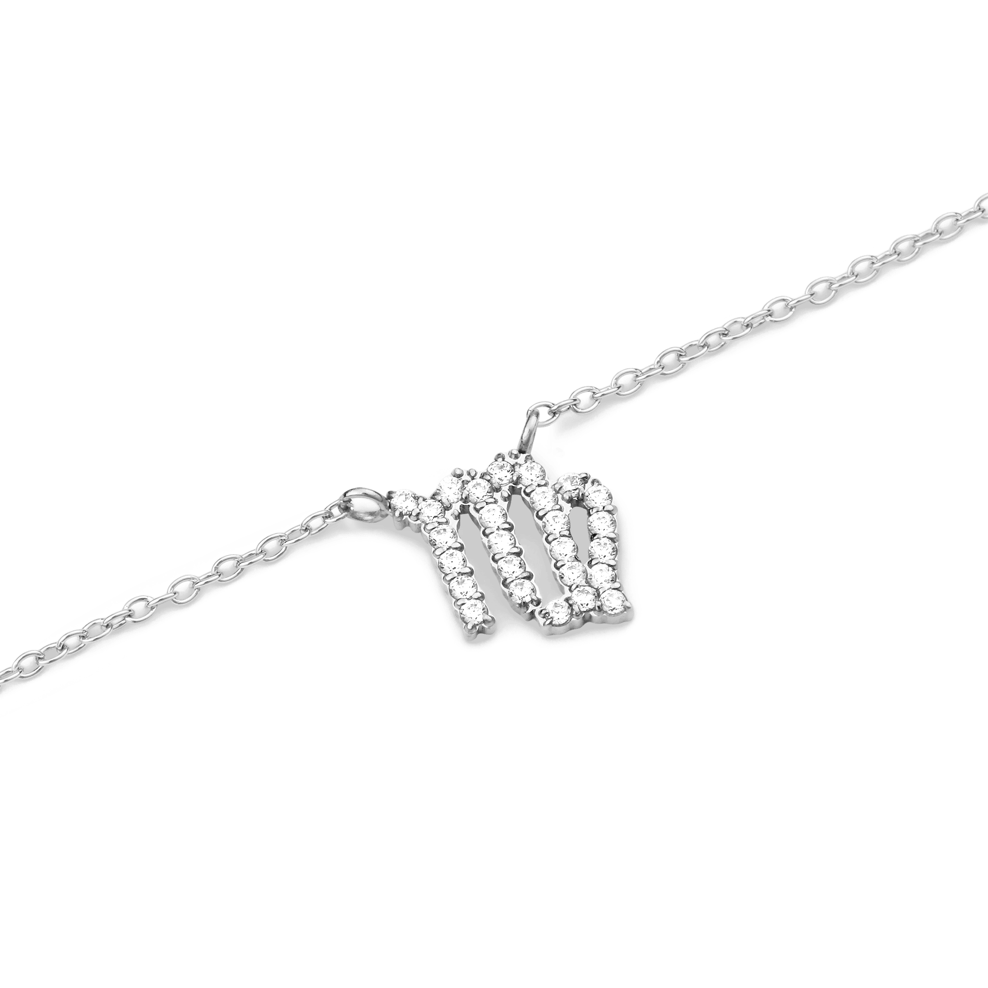 Daniel Wellington Zodiac Crystal Necklace Silver