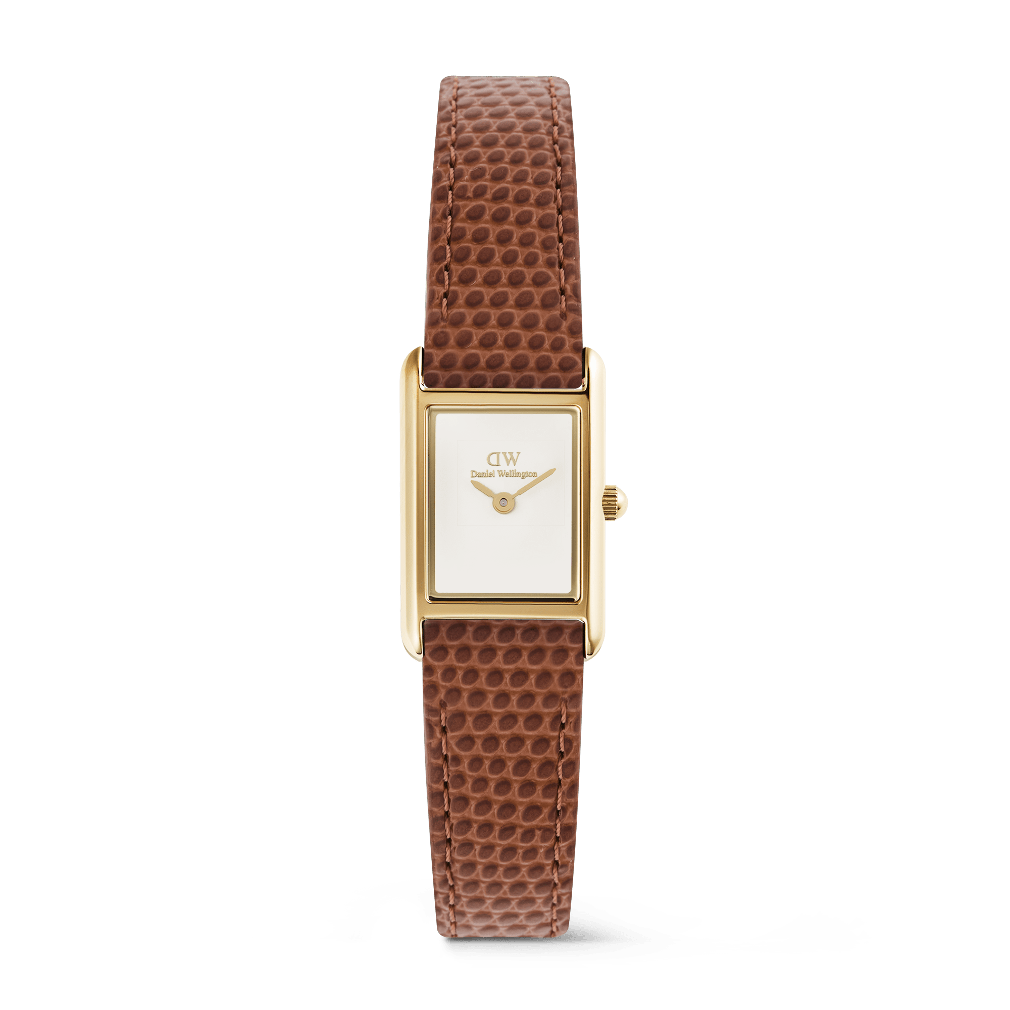 Daniel Wellington Bound Mini Light Brown Lizard Gold