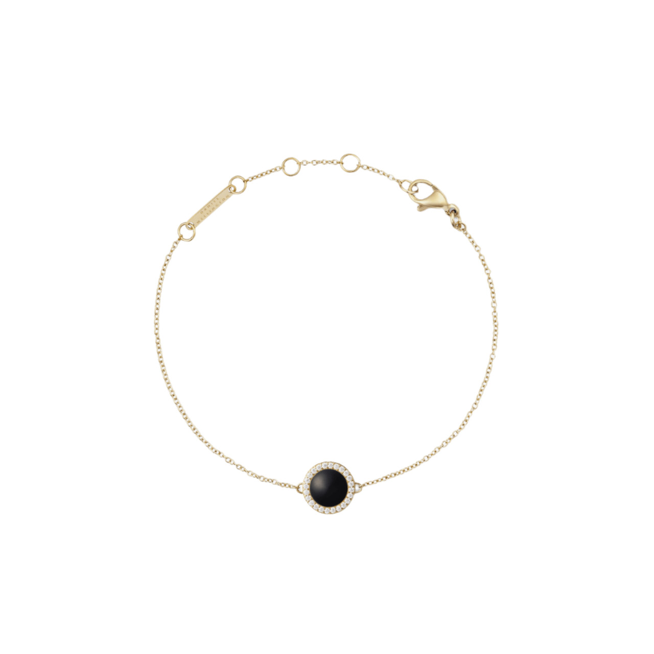 Daniel Wellington Audrey Black Agathe Gold Bracelet DW00401426