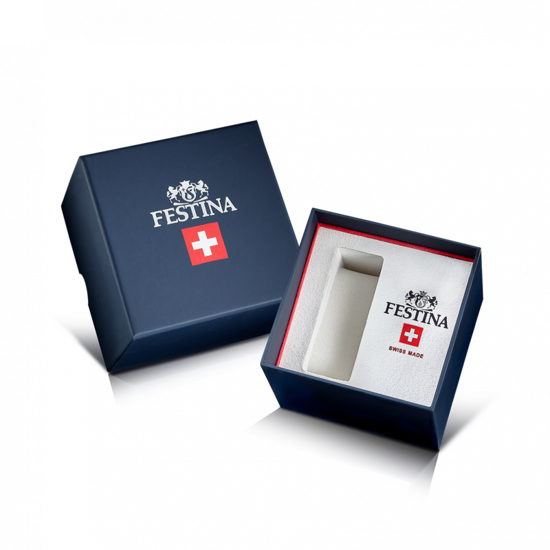 Festina Swiss Made Black Dial Stainless Steel Men's Watch F22000/4