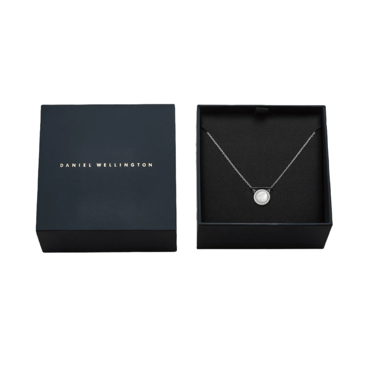 Daniel Wellington Audrey Mother of Pearl Silver Necklace DW00401453