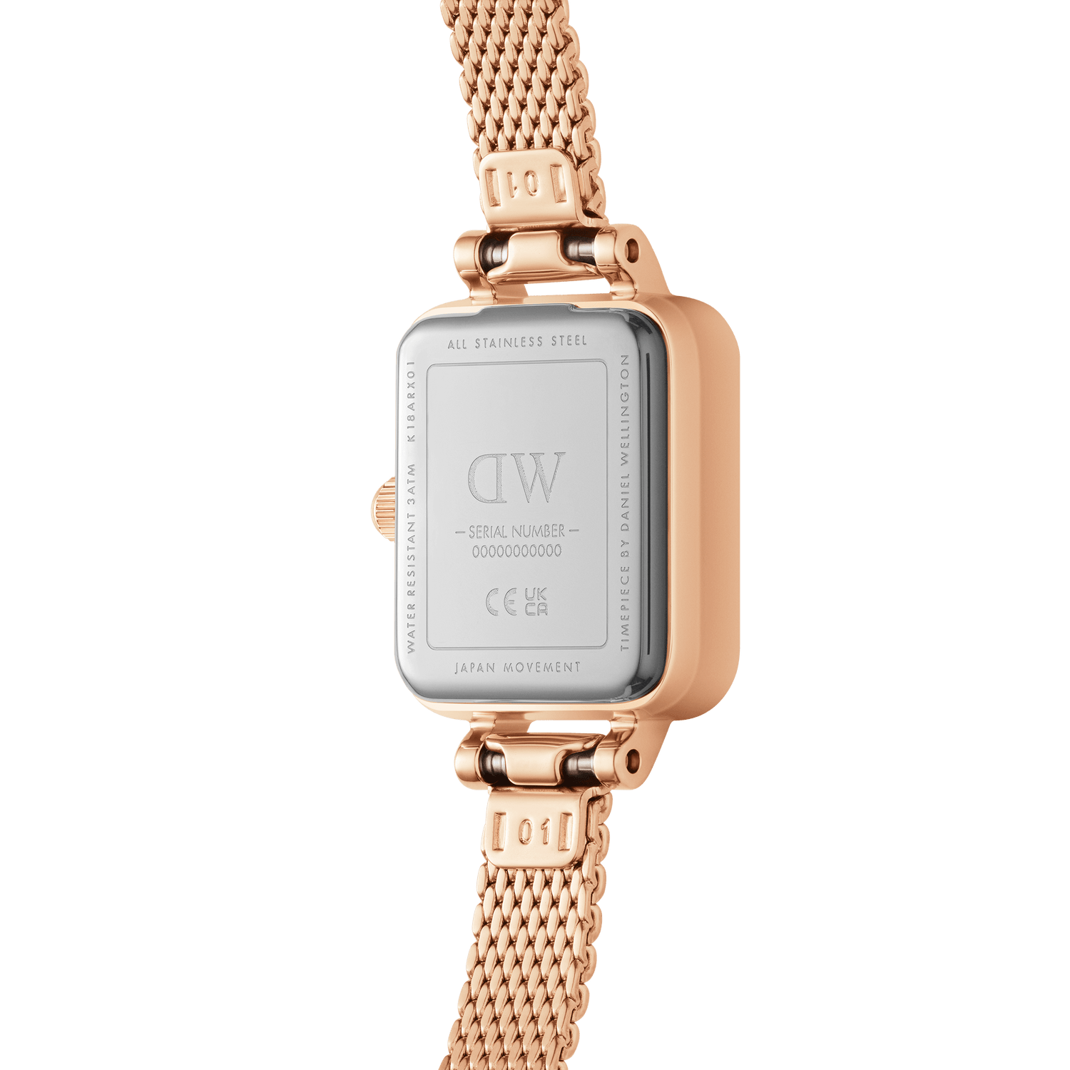 Daniel Wellington Quadro Mini Melrose White Dial Watch DW00100727