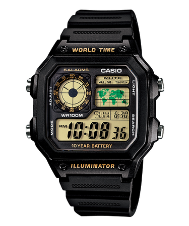 Casio Youth Series Digital World Time