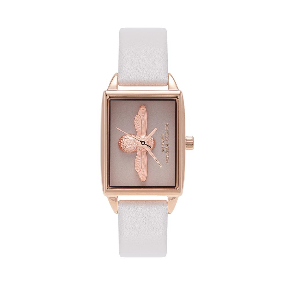 Olivia Burton 3D Bee Rose Gold Watch Rose Gold Watch Direct