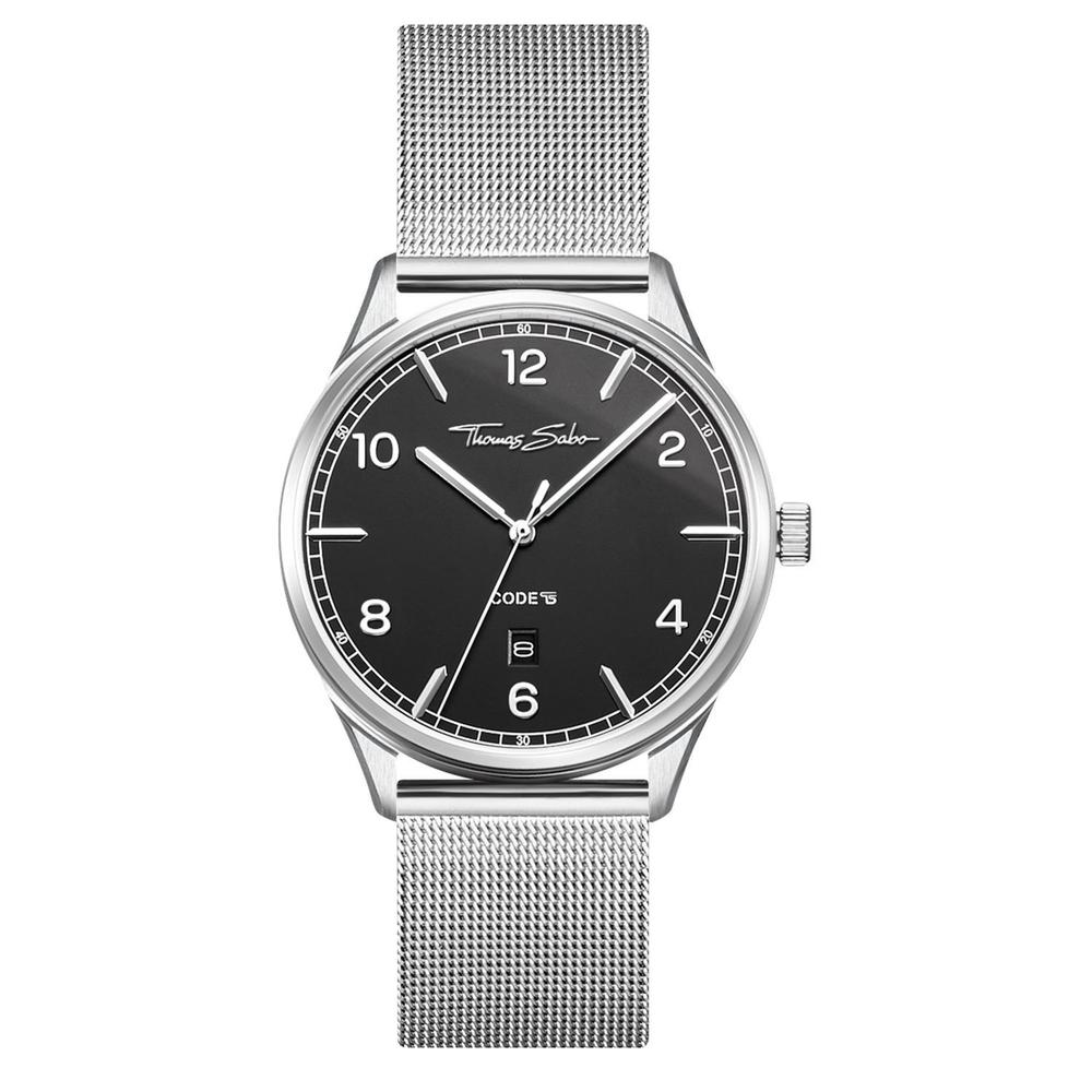 Thomas Sabo Code Stainless Steel Black Dial Unisex Watch
