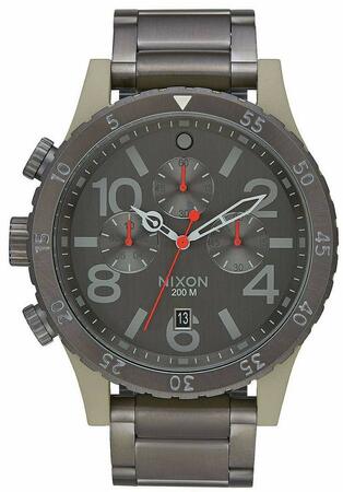 Nixon 48-20 Chrono Quartz 200M A486-2220-00 Mens Watch