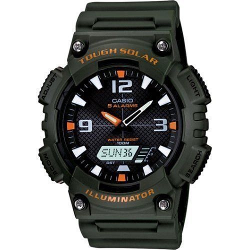 Casio Illuminator Tough Solar Alarm Analog Digital Watch AQS810W 3A Watch Direct