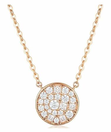 Georgini Mosaic Disc Pendant Rose Gold