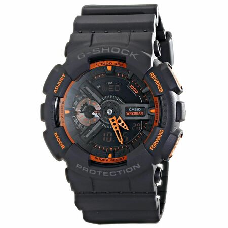 Casio Ga-110Ts-1A4 G-Shock Analog-Digital With Grey Resin Band Mens Watch