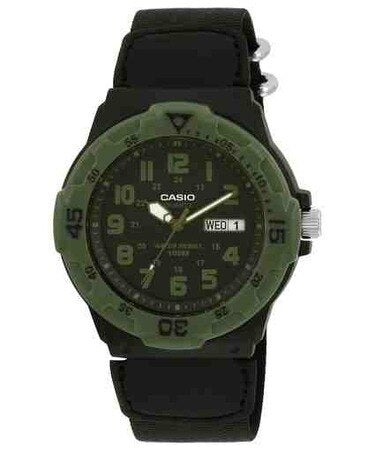 Casio Quartz 100M Analog Black Dial Mrw-200Hb-1Bv Mens Watch