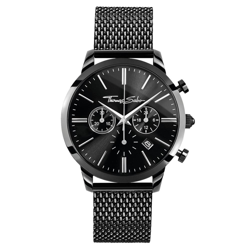 Thomas Sabo Black Stainless Steel Black Dial Mens Watch