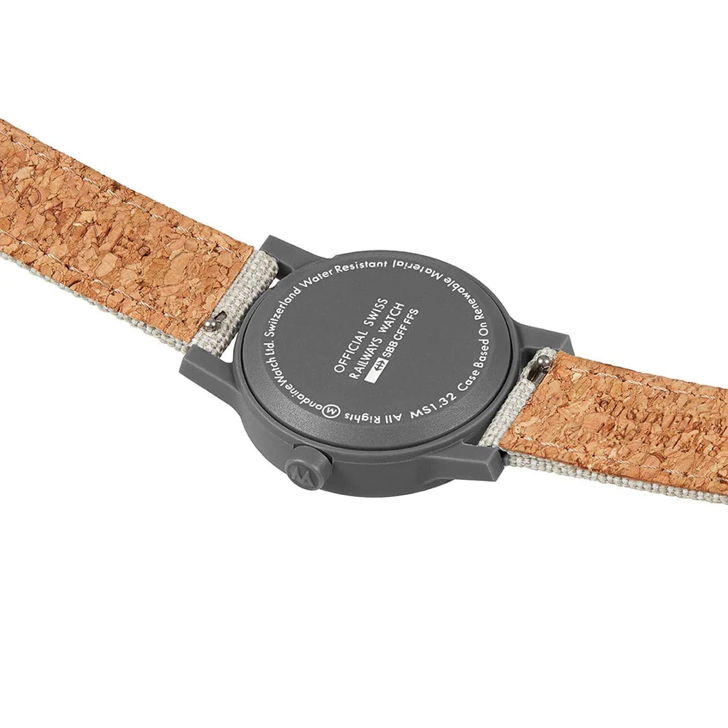 Mondaine Essence Quartz Grey White Dial Watch