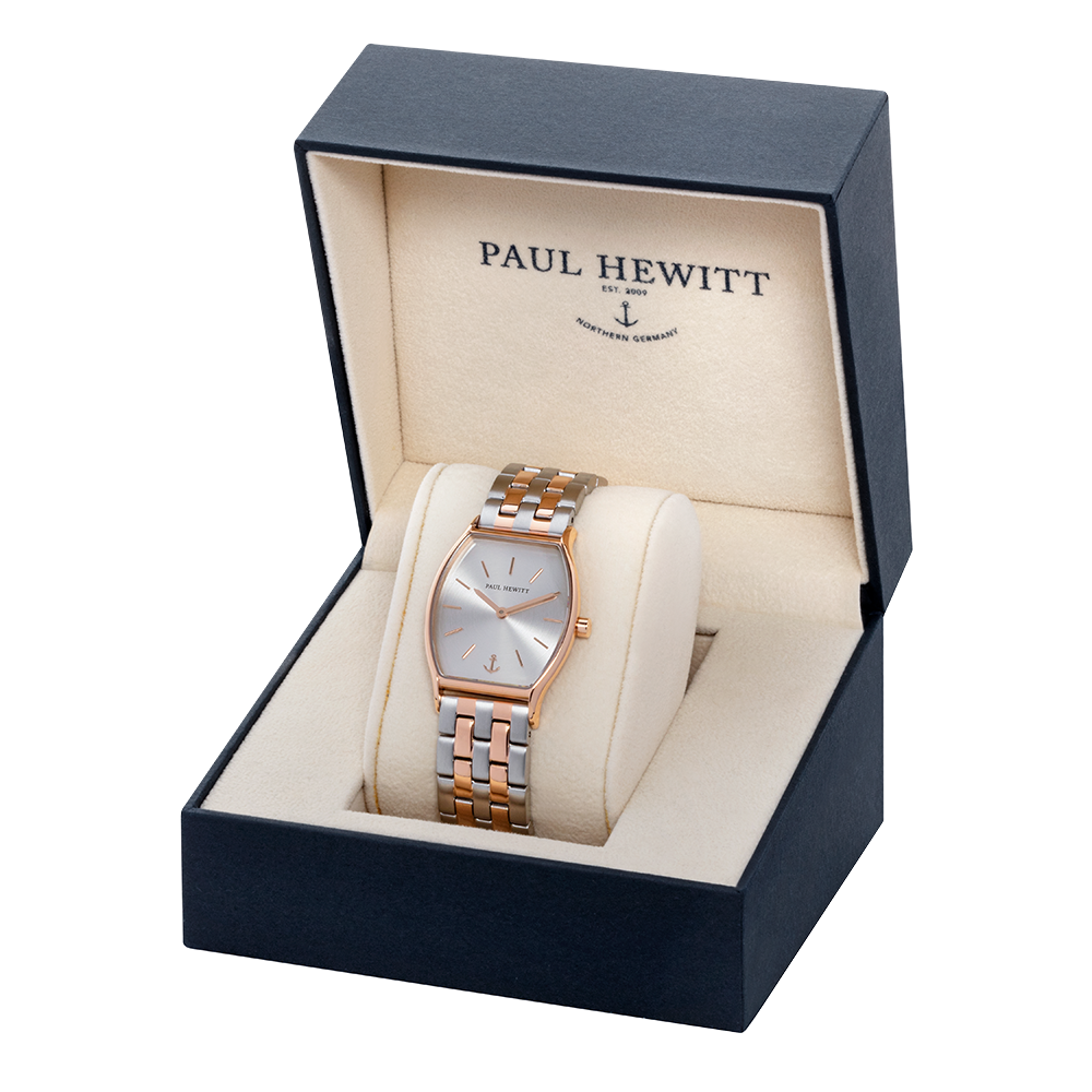 Paul Hewitt Modern Edge Silver Sunray Two-Tone Watch
