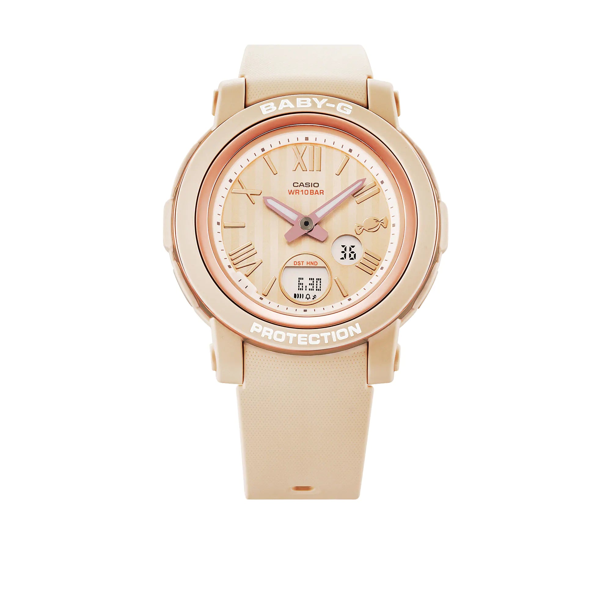 Baby-G Digital Analog Beige Resin Band Watch BGA290SW-4A
