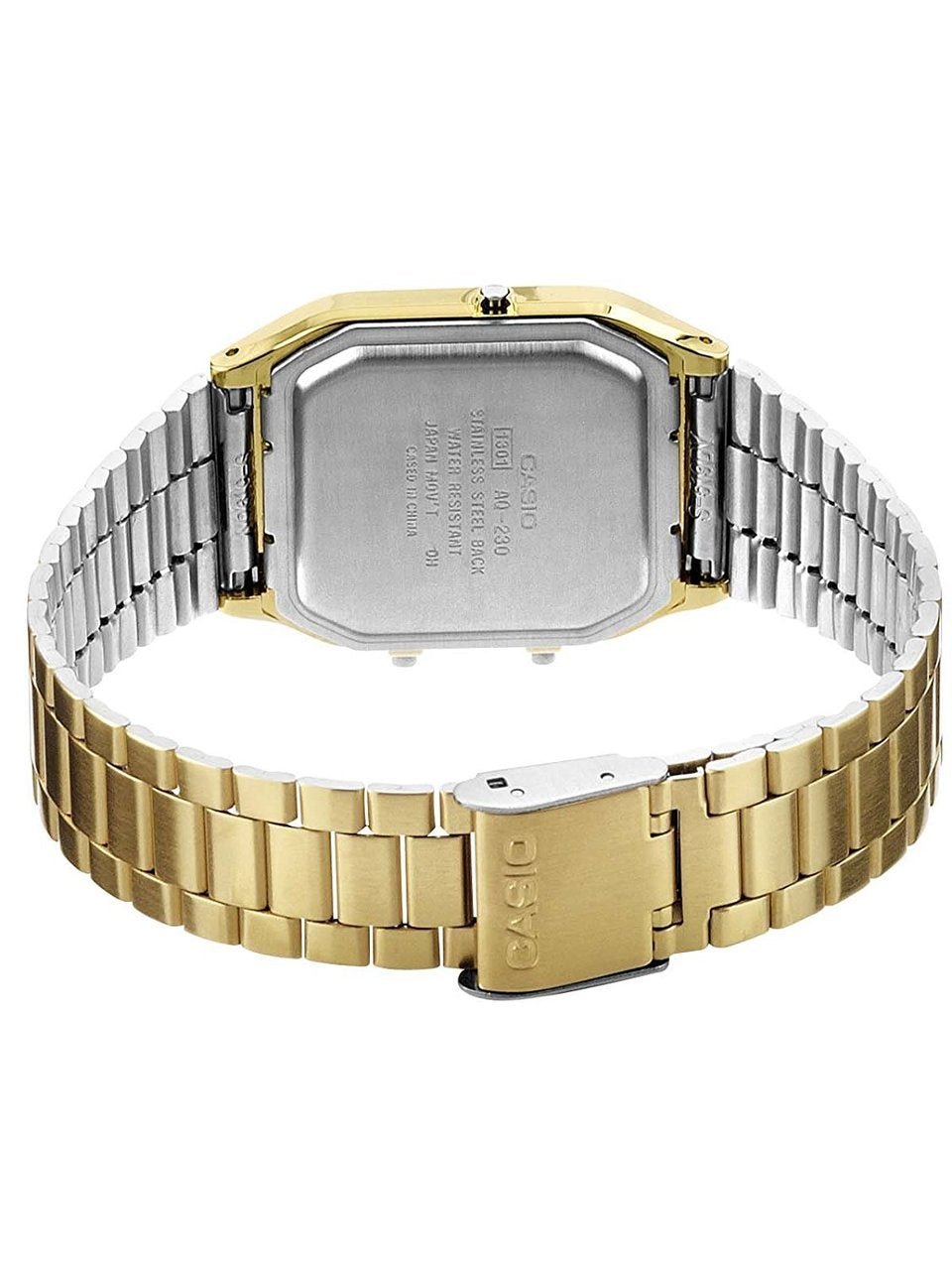 Casio Quartz Analog Digital Gold Tone Aq-230Ga-9Dmq Mens Watch