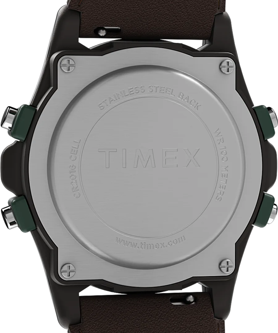 Timex Atlantis 40mm Fabric and Leather Strap Watch TW2V44300