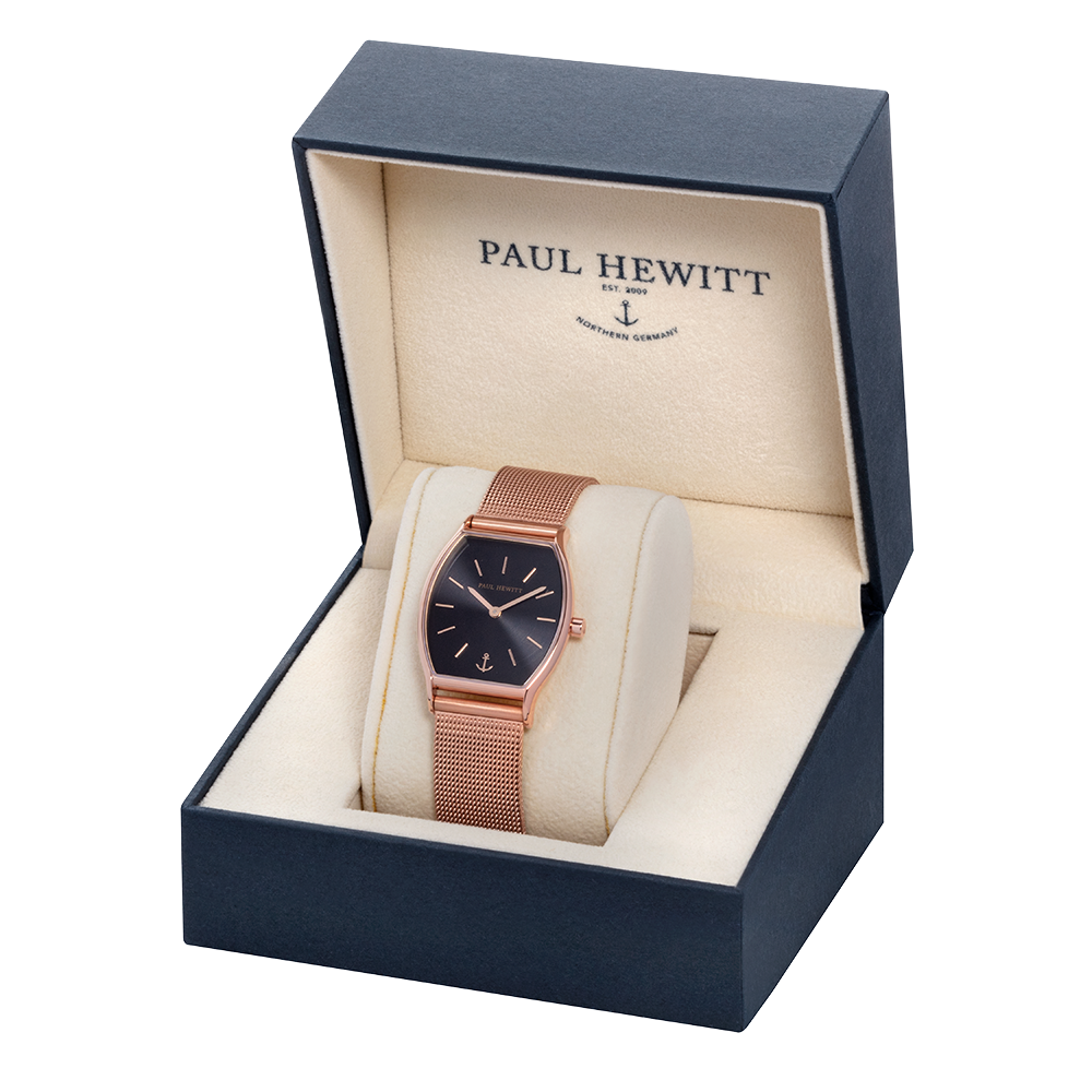 Paul Hewitt Modern Edge Black Sunray Gold Watch