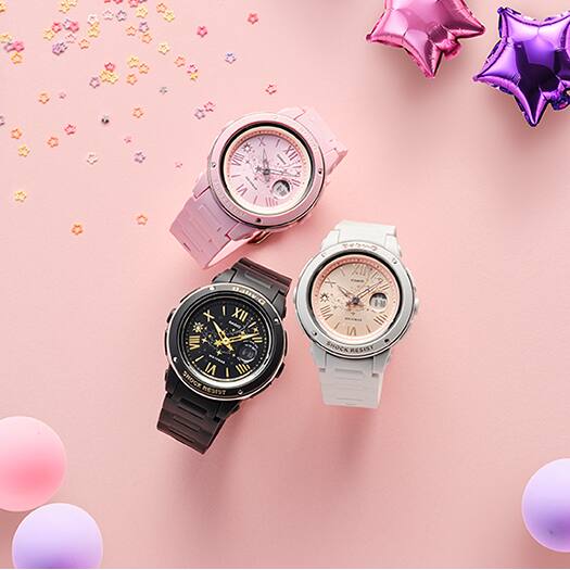 Baby-G Bright Shooting Stars Style Shining Crystal Watch BGA-150ST-7A