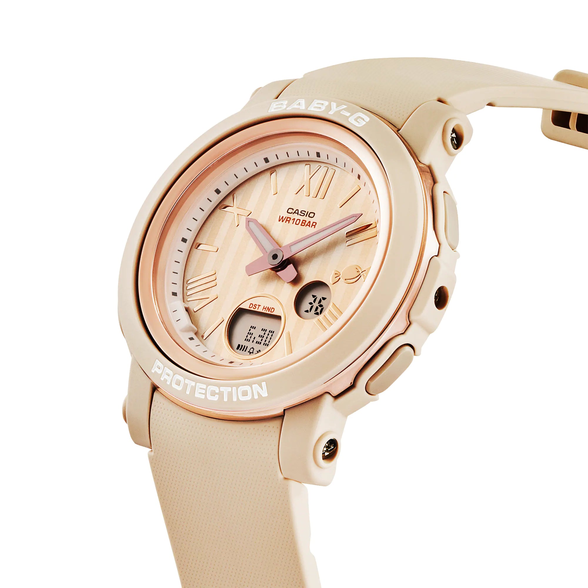 Baby-G Digital Analog Beige Resin Band Watch BGA290SW-4A