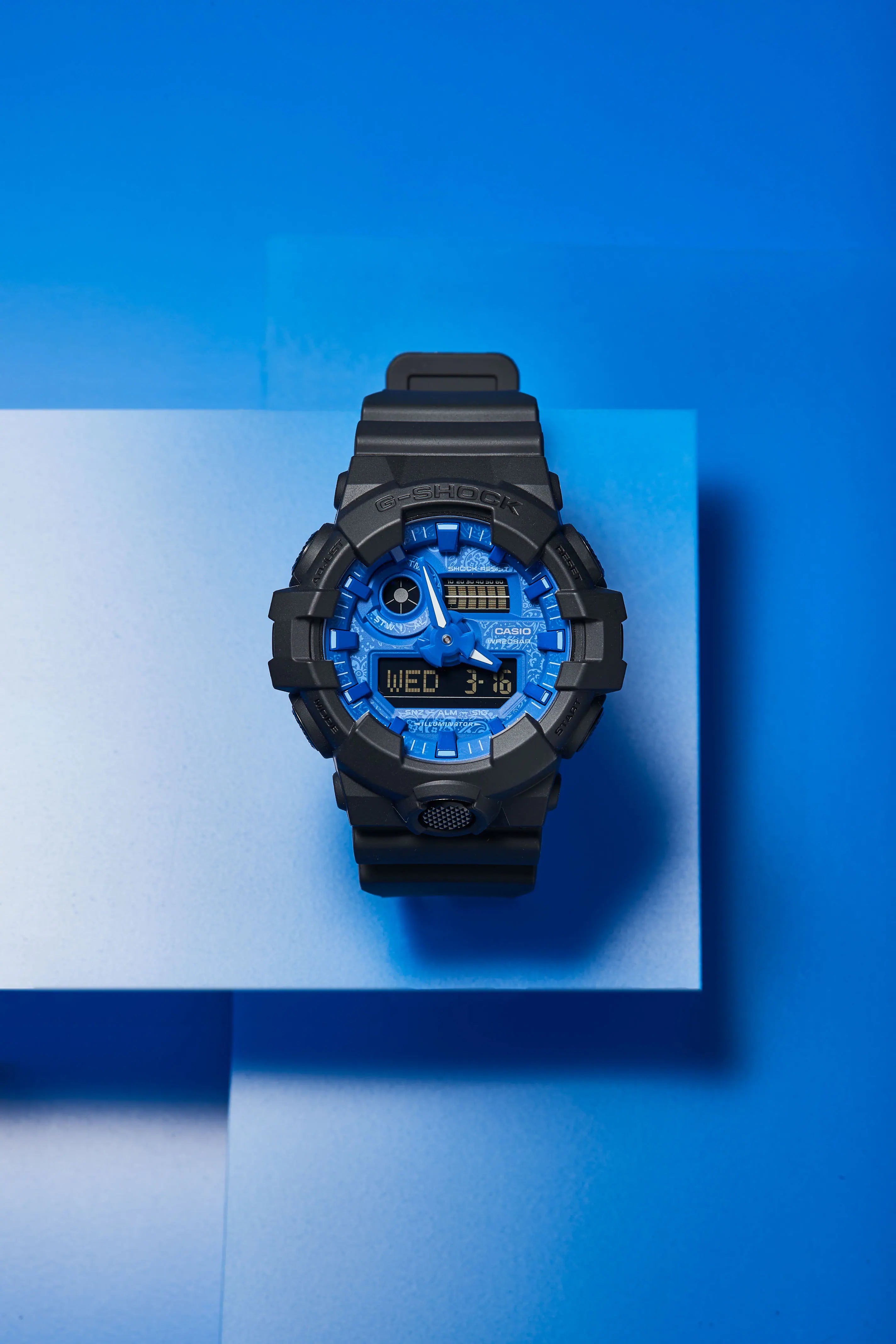 G-Shock Analog Digital Black Resin Band Watch GA700BP-1A